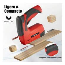 3-In-1 Cordless Electric Stapler And Nail Gun - Red - View 6
