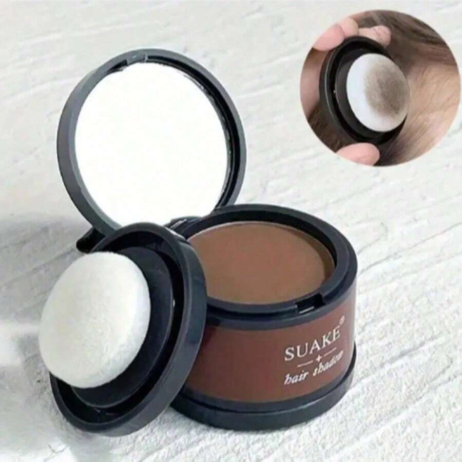 Specific Shading Powder For The Hairline, Full Body Hair, And Beard. 48-Hour Smudge-Proof Formula, Suitable For Touching Up Fine Hair, Bald Patches, And Gray Roots. 4 Grams. - 摩卡布朗 - 查看 1