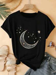 Women T-Shirts - Black - View 2