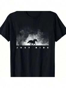Equestrian Clothing - Horse Shirt - Black - View 11