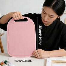 粉色调稳定调色板 - 适用于丙烯、油画、水彩、工艺品、缝纫 - 专业工作室和课堂使用 - 送给艺术家、初学者和专业人士的绝佳礼物 - 耐用的绘画调色盘,适合家庭或学校使用,美术用品,表面光滑,坚固耐用,手工爱好者,调色板 - 單件 - 查看 4
