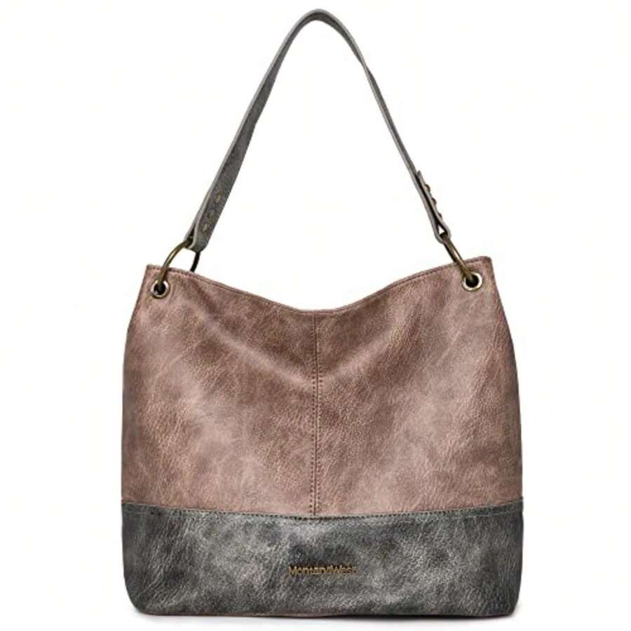 Hobo Bag For Ladies Shoulder Handbags With Back Pocket Purses, With Zipper, Purses, With Zipper - A-khaki - View 1
