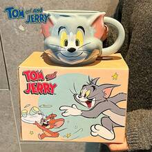 TOM AND JERRY. 大頭造型馬克杯 高顏值 早餐牛奶咖啡杯 浪漫風格 閨蜜款 CP 杯 可愛實用 貓咪 A - 彩色 - 查看 8