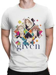 Given Anime T-Shirt For Men And Women, Various Sizes, Loose And Comfortable - White - View 6