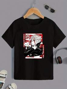 Camiseta clásica para hombre hecha de 100% algodón, tela suave de 180g, camiseta gráfica con el diseño del anime Dandadan - 100% algodón, 180g/m² de peso pesado, camiseta casual con un vibrante estampado de cuadrícula de personajes de manga shonen, corte regular unisex de manga corta para hombres y mujeres (tallas S-XXXL, color negro) - regalo perfecto para fans del anime, ropa casual de anime con gráficos vibrantes, tela transpirable y lavable a máquina, perfecta para uso diario, regalo de Navidad, el mejor regalo para hombres y mujeres. - Negro - Ver 8