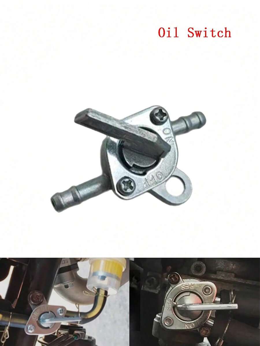 1pc Universal Motorcycle Scooter SUV Inline Fuel Valve Switch Suitable For 90cc 110cc 120cc 125cc 140cc Motorcycles - Oil Switch - View 1