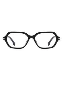 1 Pair Men's Black Rectangular Frame Minimalist Commuter Casual Eyeglasses - Black - View 3