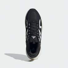 Adidas 女士春夏透气网面休闲厚底运动鞋 ID3573 - 黑色/白色 - 查看 3