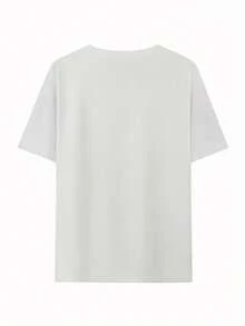 Oversized T-Shirts For Young People, Featuring Unique Urban Hip-Hop Prints And Designs. Perfect For Pairing With Athletic Shorts Or Casual Pants, They're An Essential Wardrobe Staple. Available In A Variety Of Fashionable Colors. - 白色 - 查看 2