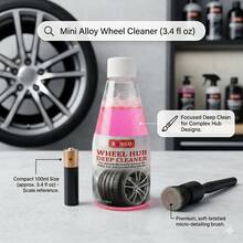 200ml Agente de Limpieza Profunda de Ruedas - Removedor de Polvo de Freno - pH Equilibrado, Apto para Ruedas de Aleación, Pintadas y con Recubrimiento Transparente - Limpieza Profunda, Fórmula Sin Ácido, Detallado Profesional de Automóviles, Deja tus Ruedas como Nuevas (100ml) - 100 ml - Ver 5