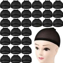 5pcs/10pcs/20PCS/100pc Women's Transparent HD Wig Cap, Elastic Nylon Material Wig Cap, Invisible Ultra-Thin Elastic Stocking Cap Suitable For Full Head Wigs - Multicolor - View 4