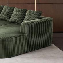 Dagniwak Cloud Sectional Couch With L-Shape Chaise, Modern Modular Sofa With Deep Seat, Upholstered Comfy Couches For Bedroom,No Assembly Required, Boneless Couches For Living Room - 綠色 - 查看 10