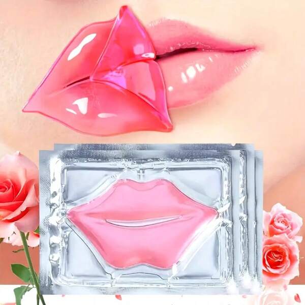 Set de 30 piezas de mascarillas de gel hidratantes y antiarrugas para los labios, reutilizables, aptas para hombres y mujeres, un regalo exquisito