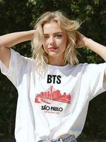 Women's Cotton T-Shirts 2026 NEW, Shirt, Arirang Seoul T-Shirt, 2026 Comeback World Tour Tee, 2026 Fan T-Shirt, Army Gift, T-Shirt. Graphic Tees Women, Pretty Blouses For Women And Basic Blouses For Women - 白色 3 - 查看 6