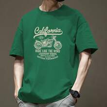 Men's Fashion Brand T-Shirt 2026, New, Short Sleeve, Summer, Pure Cotton, Men's T-Shirt, Men's Medium Sleeve T-Shirt. - 黑色 - 查看 11