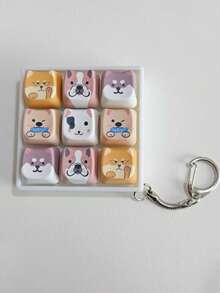 1Pc Cute Pet Dog-Themed Stress-Relieving Keychain. A Cute Stress-Relieving Gadget That Can Be Easily Detached As A Decorative Accessory. A Great Gift For Friends. - Multicolor - View 12