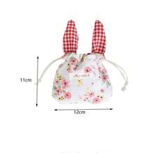 Floral Drawstring Storage Bag, Travel Lipstick Makeup Pouch, Sundries Dust-Proof Bag, Large Capacity Sanitary Pad Drawstring Bag - Multicolor - View 10