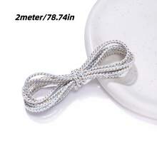 2/5meter Artificial Cotton Braided Cord Thread, 3mm DIY Beading Rope For Jewelry Making, Handmade Accessories - Braided Rope - View 19