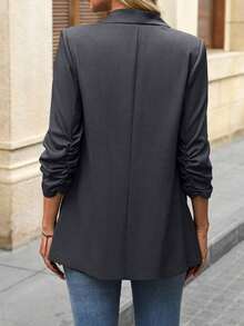 AYYSHEIN LUNE Blazer clásico para mujer, adecuado para el uso diario en otoño/invierno, informalAYY - Gris - Ver 2