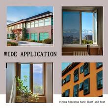30/60cm Sunscreen And Heat-Insulating Glass Sticker, One-Way See Through Privacy Window Film, Electrostatic Adsorption Window Sticker, Home Office Bathroom Window Sunshade Film - Multicolor - View 8
