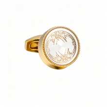 1pc Round CD-Shaped Enamel Metal Cufflinks, For Men's Formal Shirt - Multicolor - View 12