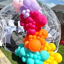 125pcs Tropical Balloon Arch Kit, Summer Balloons,4 Sizes Orange And Yellow Hot Pink Green Rainbow Latex Balloons For Birthday Summer Pool Hawaiian Party Decorations - View 7