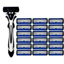 Clean Razors, Manual Shaving Razors, 6-Layres Blade Razors, Replacement Razor Blades, Hair Care Tools, Traditional Razors For Smooth Shaving Travel - Multicolor - View 12