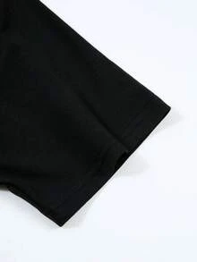 Pure! T-Shirt: Comfortable And Fashionable Short-Sleeved Couple's T-Shirt For Women And Men. - Black - View 5