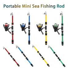 Beginner Sea Fishing Rod Set Complete Fishing Gear Outdoor Fishing Tool Kit - Multicolor - View 2