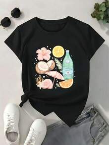 Women T-Shirts - Black - View 2