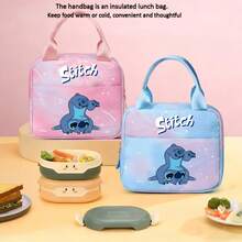 MINISO X Disney Stitch 3 PiecesBackpack Set, Cute Galaxy Gradient Design With Lunch Bag & Pencil Pouch For Suitable For Office Work, Study, And Travel Use - Colocr 2 - View 2