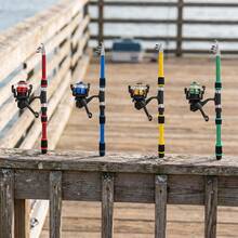Beginner Sea Fishing Rod Set Complete Fishing Gear Outdoor Fishing Tool Kit - Multicolor - View 3