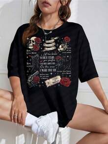 Women T-Shirts - Black - View 7