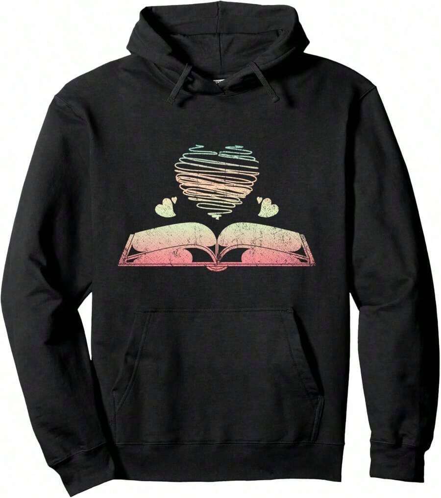 Book Nerd Compatible, Fun Gift For Readers, Book Lovers, Men And Women, Hoodie. - 黑色 17 - 查看 1