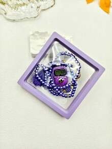 Pearl Beads Electronic Counter, Rhinestone Studded Silent Precise Counter, Muslim Prayer Beads, Portable Personal Tally Counter, Elegant Faux Pearl Tassel Design, Suitable For Daily Prayer, Meditation, Commuting, Comes In Delicate Gift Box - Multicolor - View 13