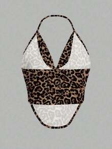 Top Halter de Fiesta  Solid Concert con Frente Drapeado y Espalda Descubierta - Multicolor 2 - Ver 3