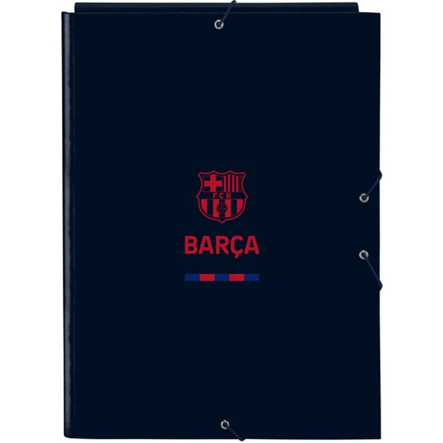 | Folder Folio FC Barcelona Corporate 3 Flaps, Hard Covered, Closure With Elastic Bands, School Organizer With 3 Internal Flaps, Official License - Folder (3) - View 1