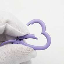 5 piezas Anillos de llave con broche de langosta en forma de corazón giratorio de colores, conector de resorte, hebilla de resorte en forma de corazón rojo pequeño, accesorios de joyería DIY, anillo abierto de corazón esmaltado para llavero, adecuado para bolsos, correas de perro, llaves, fabricación de joyería DIY - llavero de amor - Ver 2