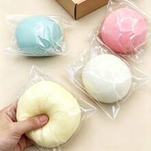 1个 - 超大号10厘米巨型蓬松史莱姆球 / 小号薄荷草莓蓬松史莱姆球，可捏捏捏，缓解压力，可塑形巨型蓬松史莱姆球，大号慢回弹减压捏捏乐，超大号蓬松史莱姆手感捏捏乐，惊喜礼物，生日礼物，圣诞礼物，完美礼物 - 彩色 - 查看 4