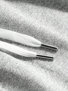 女士宽松直筒休闲运动裤，轻盈灰色夏季健身跑步裤 - 淺灰色 - 查看 6