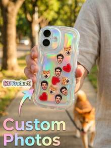 1 buah Casing Ponsel Motif Gelombang Foto yang Dapat Disesuaikan, Pelindung Ponsel Motif Keluarga/Hewan Peliharaan/Kartun yang Dapat Disesuaikan, Cocok untuk Souvenir Pernikahan, Hadiah Ulang Tahun/Ulang Tahun Pernikahan, Hadiah Manis Praktis untuk Pasangan/Keluarga/Teman/Pacar, Kerajinan Tangan yang Dapat Disesuaikan - MultiWarna - View 28