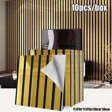 Brodark Bộ 10/20 miếng dán tường tự dính cao cấp mạ vàng/bạc, kích thước 30*30cm, dễ bóc và dán, mô phỏng gạch men, thiết kế hiện đại trang nhã, chống thấm nước và ẩm, có thể tháo gỡ không để lại cặn, lý tưởng cho việc trang trí lại phòng tắm và nhà bếp. - 10/20 CÁI - Xem 13