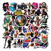 Funko 50 Pieces Of Waterproof Stickers For Fortnite Game Peripherals, Cartoon Decorations For Suitcases, Mobile Phone Account Stickers - Multicolor - View 3