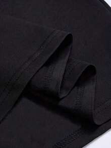 T-shirt da uomo oversize, 100% cotone (180 g/m²), novità estate 2025, design alla moda e confortevole, stampa grafica "Capybara", vestibilità alta, taglia XL. - nero - Visualizzare 4