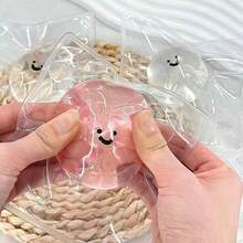 1 pieza Juguete de apretar con bola de cristal de cara sonriente, suave y rebotador, transparente con expresión feliz, juguete de relajación para apretar | Inflable, perfecto para recompensas en el aula, cumpleaños, juguetes de dedos para la oficina, Día de San Valentín, Ramadán, Halloween, regalos de Navidad, - Multicolor - Ver 13