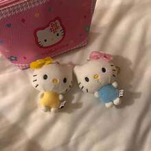 SANRIO 磁吸情侶毛絨娃娃，兒童毛絨娃娃背包吊飾，生日禮物，手持禮物，情人節禮物，鑰匙圈 - 彩色 - 查看 5