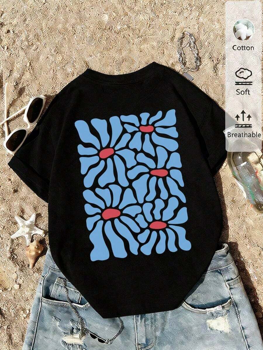 Women T-Shirts - Black - View 1