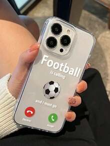 1 pieza Funda de teléfono con diseño de fútbol de moda, compatible con Apple 17 Pro Max/16 Pro Max/15 Pro Max/17 Pro/17/16/15/14/13/12/11 - Multicolor - Ver 5
