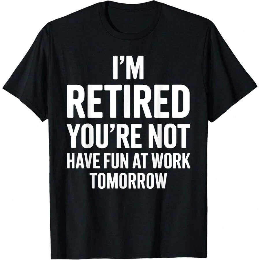 Retirement Design For Men Women Retired People Retirement T-Shirt - 黑色 - 查看 1