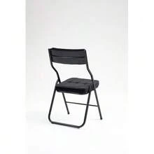 Folding Chairs In A Pack Of 2 – Folding Dining Chairs With Cushions, Portable And Already Assembled, Additional Folding Chairs For Guests, Kitchen, Office, Wedding And Party - Black - View 4